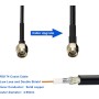 YILIANDUO 4G LTE Antena Exterior 2.4GHz 5.8GHz Banda Dual Omnidireccional 3M RG174 RP-SMA Cable Macho Montaje en Pared para