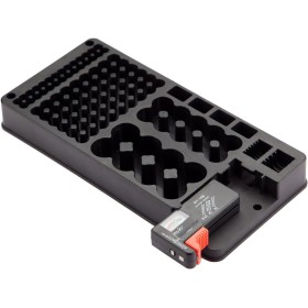 Aurgiarme Caja de almacenamiento de batería 116 sin caja de almacenamiento de batería con probador de batería extraíble para