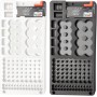 Aurgiarme Caja de almacenamiento de batería 116 sin caja de almacenamiento de batería con probador de batería extraíble para