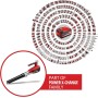 Einhell GP-LB 18/200 Li E-Solo Power X-Change Leaf Blower with Battery (Li-Ion, 18V, Brushless Motor, Speed Regulation, Axial