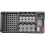 Aurgiarme Caja de almacenamiento de batería 116 sin caja de almacenamiento de batería con probador de batería extraíble para