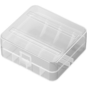 Qsvbeeqj Estuche de almacenamiento de batería para 2 piezas/4 unidades 26650 para proteger tus baterías contra cortocircuitos y