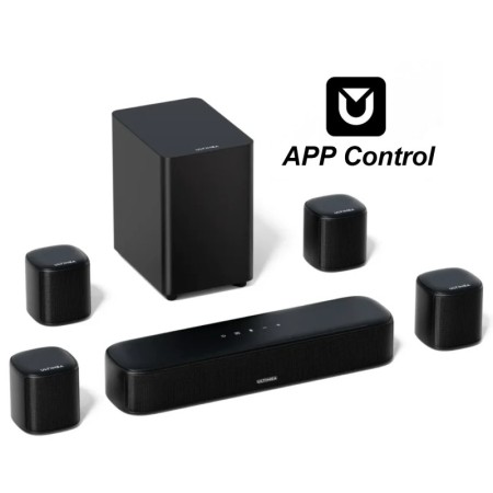 Barra de sonido envolvente virtual ULTIMEA de 7,1 canales, potencia má