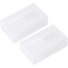 KSTE Box - Caja de Almacenamiento de batería Impermeable, 2 Unidades 20700/21700, contenedor para protección y Transporte