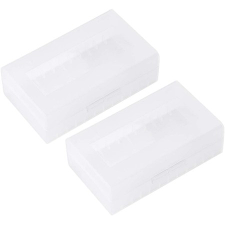 KSTE Box - Caja de Almacenamiento de batería Impermeable, 2 Unidades 20700/21700, contenedor para protección y Transporte