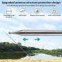 Honseadek Antena telescópica de 5,6 m, antena de onda corta de radio jamón de acero inoxidable para Yagi-GP Amateur Wireless DIY