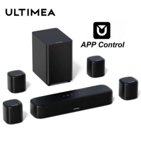 Barra de sonido envolvente virtual ULTIMEA de 7,1 canales, potencia má
