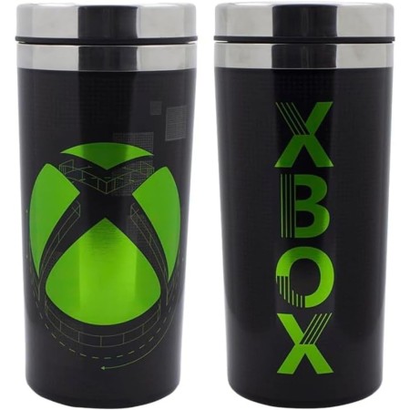 Taza de viaje XBOX - Termo oficial, mantiene bebidas calientes y frías, regalo para gamers, óptimo para viajes, 450ml (15 oz)