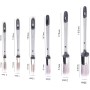 MZSX 6pcs Brocha de Pintar Redonda, brocha de Pintar para Paredes, brochas de Pintar para decoración de Paredes Juego de brochas