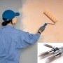 MZSX 6pcs Brocha de Pintar Redonda, brocha de Pintar para Paredes, brochas de Pintar para decoración de Paredes Juego de brochas