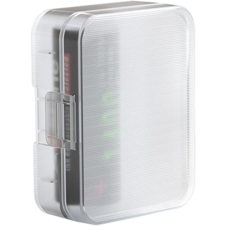 Rsgfent Práctico estuche de almacenamiento de batería para 2 baterías 18650 o 16340, protege y almacena tus baterías