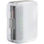 Rsgfent Práctico estuche de almacenamiento de batería para 2 baterías 18650 o 16340, protege y almacena tus baterías