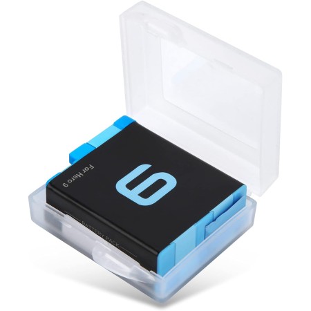 Caja de Almacenamiento de batería, Estuche de Almacenamiento de batería para cámara de Deporte Transparente de plástico