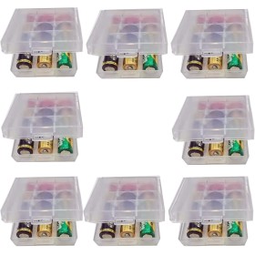 GTIWUNG 8 Piezas Caja de Batería de Plástico, Caja de Almacenamiento para Baterías y Baterías Recargables, Organizador para