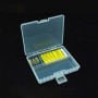 2 cajas de almacenamiento de baterías transparentes rígidas, 48 celdas, cajas de baterías transparentes, contenedor de garaje,