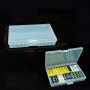 2 cajas de almacenamiento de baterías transparentes rígidas, 48 celdas, cajas de baterías transparentes, contenedor de garaje,
