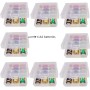 GTIWUNG 8 Piezas Caja de Batería de Plástico, Caja de Almacenamiento para Baterías y Baterías Recargables, Organizador para