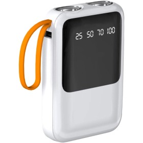Caja de almacenamiento de batería 18650 para DIY Power Bank Shell exterior con función de linterna LED Pantalla LED No incluye