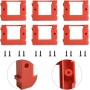 Juego de 6 soportes de pared para batería Einhell Power X-Change, baterías seguras con sistema de montaje en pared eficiente,