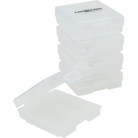 Ansmann Premium - Caja para hasta 4 Pilas Mignon AA o Micro AAA y baterías/Caja de Almacenamiento para protección y Transporte