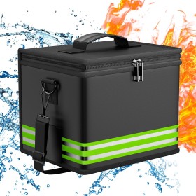 Lipo - Bolsa de batería ignífuga, a prueba de explosiones, bolsa de protección con doble cremallera para carga y almacenamiento