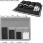 Selens 2 piezas DSLR batería caso titular bolsa de almacenamiento (4 bolsillos) gris para batería AA/AAA y LP-E6 LP-E8 LP-E10