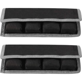 Selens 2 piezas DSLR batería caso titular bolsa de almacenamiento (4 bolsillos) gris para batería AA/AAA y LP-E6 LP-E8 LP-E10