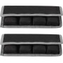 Selens 2 piezas DSLR batería caso titular bolsa de almacenamiento (4 bolsillos) gris para batería AA/AAA y LP-E6 LP-E8 LP-E10