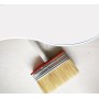 3 unidades de pintura superficial, 120 mm x 30 mm, pincel para barniz, pintura de pared, aceite de madera, color rojo, para