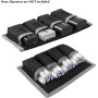 Selens 2 piezas DSLR batería caso titular bolsa de almacenamiento (4 bolsillos) gris para batería AA/AAA y LP-E6 LP-E8 LP-E10