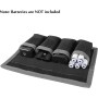 Selens 2 piezas DSLR batería caso titular bolsa de almacenamiento (4 bolsillos) gris para batería AA/AAA y LP-E6 LP-E8 LP-E10