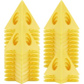 alwaiiz 30 soportes para pirámides, pirámides de pintor amarillo, mini conos para lienzo, puertas de armario, manualidades,