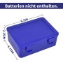 Caja de almacenamiento de pilas para 54 pilas AAA, almacenamiento de pilas, caja de almacenamiento de pilas