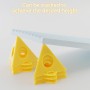 alwaiiz 30 soportes para pirámides, pirámides de pintor amarillo, mini conos para lienzo, puertas de armario, manualidades,