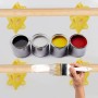 alwaiiz 30 soportes para pirámides, pirámides de pintor amarillo, mini conos para lienzo, puertas de armario, manualidades,