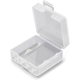 Qsvbeeqj Durability18350 - Caja de almacenamiento portátil rígida para batería 18350 para uso en exteriores