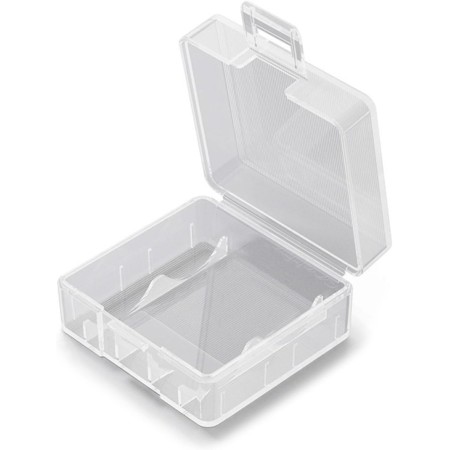 Qsvbeeqj Durability18350 - Caja de almacenamiento portátil rígida para batería 18350 para uso en exteriores