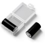 Qsvbeeqj Durability18350 - Caja de almacenamiento portátil rígida para batería 18350 para uso en exteriores