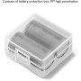 Qsvbeeqj Durability18350 - Caja de almacenamiento portátil rígida para batería 18350 para uso en exteriores