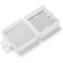 Qsvbeeqj Durability18350 - Caja de almacenamiento portátil rígida para batería 18350 para uso en exteriores