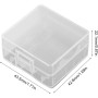 Qsvbeeqj Durability18350 - Caja de almacenamiento portátil rígida para batería 18350 para uso en exteriores