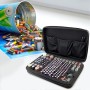 Almacenamiento de batería de alta capacidad - Caja de batería EVA negra, bolsa organizadora de batería EVA con 3 secciones |