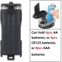 WarmHeartting Contenedores de Almacenamiento de batería Impermeable multifunción táctico de 2
