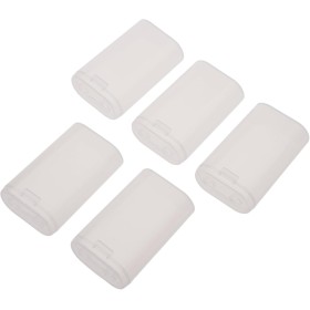 AOYUDJ Caja de almacenamiento de batería transparente para 2 pilas 21700 para proteger sus baterías, cortocircuitos y
