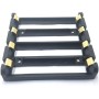 Wilgure 18650 - Soporte para batería (3 ranuras, 4 ranuras, 3 7 V, caja de almacenamiento de batería, paralelo o serie, con