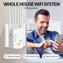Repetidor WiFi, Potente Amplificador de señal WiFi, 6 Antenas, 2 Puertos LAN, Cobertura de hasta 1200 Metros Cuadrados,
