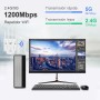 QLOCOM 2025 Nuevo Amplificador Señal WiFi 1200Mbps Repetidor WiFi, Banda Dual 5GHz y 2.4GHz WiFi Booster con WPS, Repetidor WiFi
