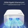 AILKIN Repetidor WiFi, Amplificador Wi-Fi Blanco 1200Mbps Doble Banda 2.4G/5G, Amplificador WiFi, 2 Puertos LAN/WAN, 4 Antenas,