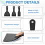 Flintronic Espátulas de Plástico, 6 Piezas Espátulas para Masilla Herramienta de Raspadores de Pintura, 1.5/2/3/4/6/8 Pulgadas