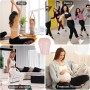 4 Pares Comodos Calcetines Yoga Pilates Para Mujeres y Hombres Antideslizantes Calcetines Artes Calcetín Marciales Tobillero